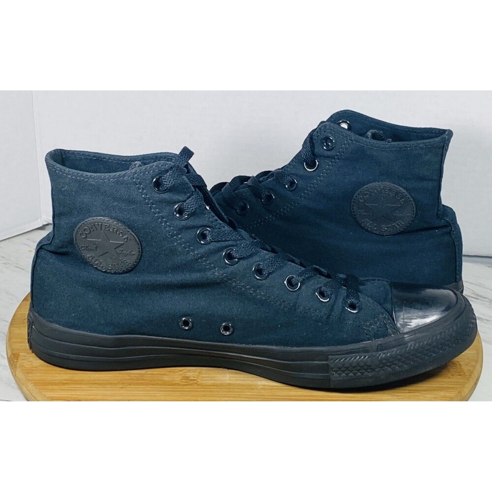 Converse Chuck Taylor All Star Hi All Black Unisex Men's 10.5 Women's 12.5
